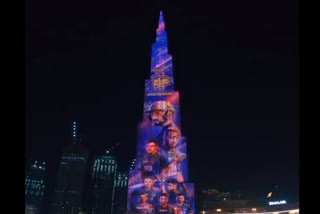 Burj Khalifa, KKR, IPL 13,  Mumbai Indians,  Kolkata Knight Riders