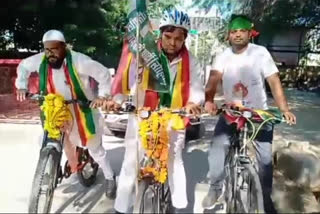 Bicycle rally of Praspa workers