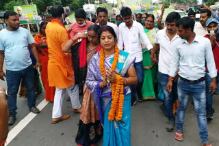 जदयू नेत्री ममता देवी का जनसंपर्क अभियान.