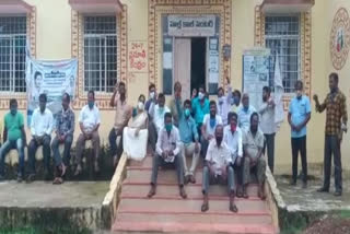 tribal protest at seleru phc in vishakapatnam district