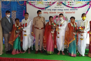 three  orphan girls got marraige in davanagere