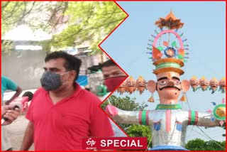 corona affects on people who involved in effigy making of ravana