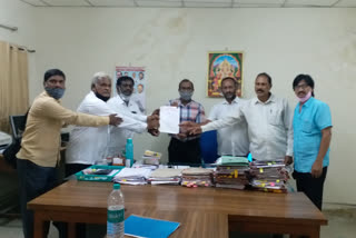 tsueebu members protest at hyderabad