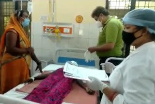 injured woman