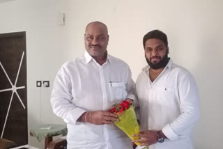 The TNSF state president met former minister Achennaidu in vishakhapatnam