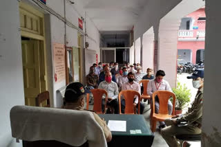 Haridwar Businessmen Meeting with police