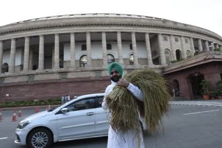 MP Gurjeet Aujla protests outside Parliament