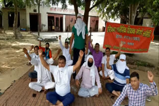 100 days of pti teachers protest in palwal