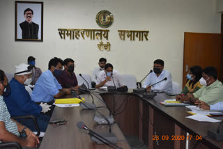 ranchi dc reviewed the cells set up for the prevention of corona infection