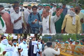 angry farmers were stopped at the delhi border