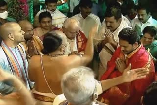 Brahmotsavam celebrations: CM Jagan Reddy offers silk cloth to Lord Venkateswara at Tirumala