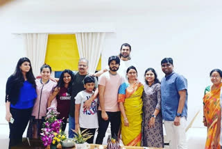 rashmika at vijay devarakonda mother birthday party