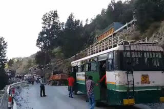 kinnaur powari road  block