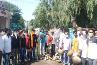 Protests against waterlogging