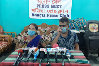 Kalpana Chaudhury's pressmeet on Rangia Polyclinic