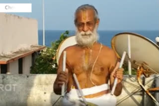 priest learning  martial arts at the age of 59 in chennai