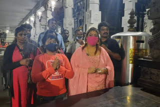 Prem and Rakhsita visited temple