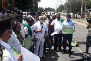 Farmers protesting