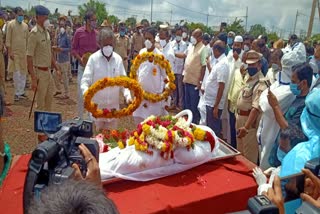 The funeral of Narayana Rao with all government honours