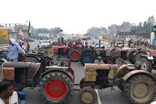 farmers jammed delhi dehradun national highway