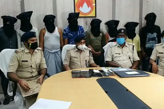 police arrested 11 cyber criminals in Deoghar