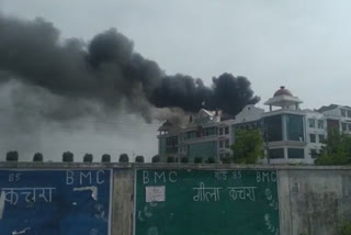 A case of fire broke out in a private school in Bhopal