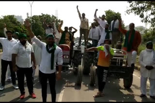 Bharatiya Kisan Union protested in Greater Noida against Farmers Bill of Central Government