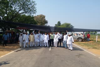 bharatiya kisan union blocked road in gohana during bharat band