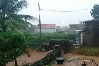 heavy rain in siddipet district from last night