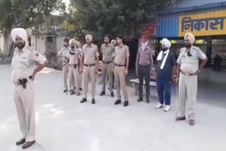 Strong arrangements made by the police administration at Moga railway station