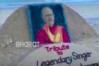 Sudarsan Pattnaik pays tribute to SP Balasubrahmanyam