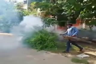 Fogging for the prevention of dengue and malaria in Sohna