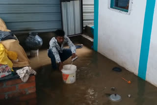 Heavy rain fall in part of  Kalburgi several Home submerged