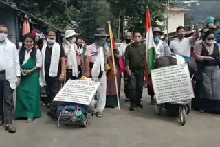 Tibetan community started peace march