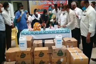 6.5Lakh Items Donate for Hindupur Covid Hospital