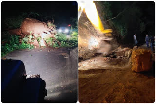 Broken cliffs on Paderu Ghat Road