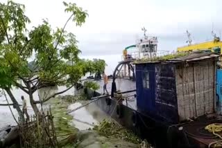 Nimatighat Ferry service has been canceled due to increase  of Barhmaputra water level