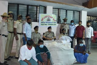 Police arrest of Marijuana Sellers in Bangalore