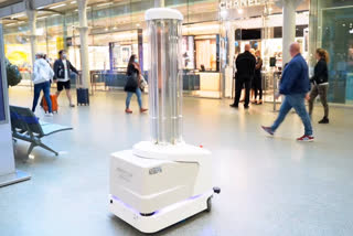 Robots deployed to clean rail station