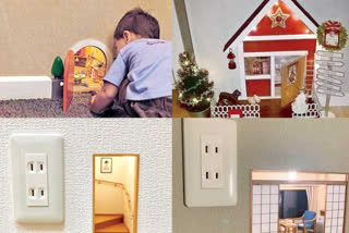 kids favorite doll house can be kept in house walls