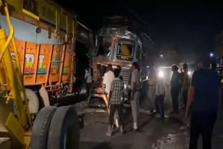 one  truck driver died in road accident in karnal