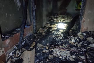 Villagers set fire to three houses