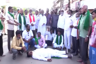 Farmers protest in hubli