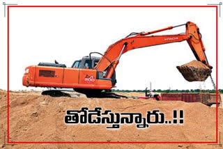 Illegal sand smuggling in combined warangal district