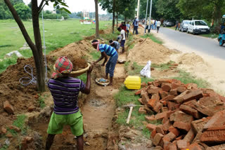 visva bharati wall making starts from today