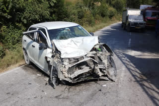 car clashed in mandi