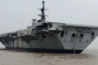 INS Viraat beached at Alang shipyard in Gujarat