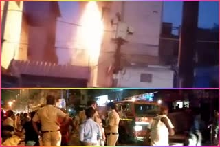 loss of millions due to Fierce fire in shoe showroom in Seelampur area