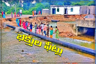 Devotees have trouble getting to the Ramappa temple