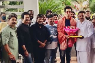 Senior actor Prakash Raj felicitated Actor Sonu Sood